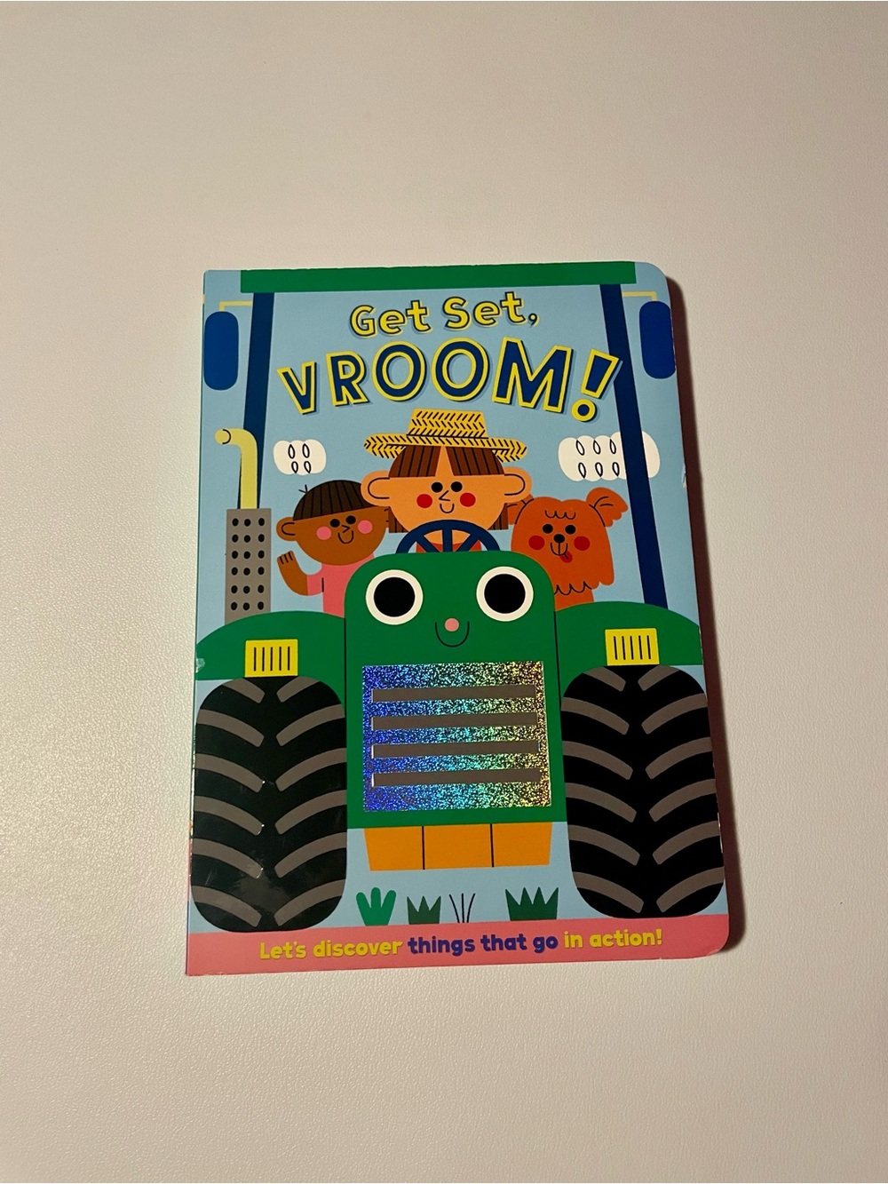 NWT Gigglescape Get Set Vroom Interactive Board Book Vehicles Action